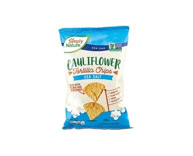 Simply Nature Sea Salt or Nacho Cauliflower Tortilla Chips