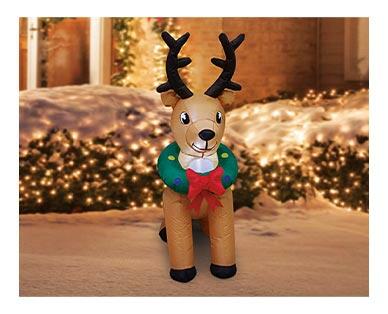 Merry Moments Reindeer, Tree or Stop Sign 4' Inflatable