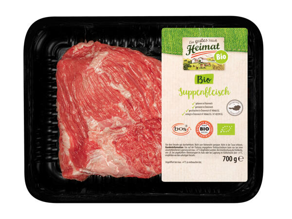 Frisches Bio-Rindfleisch zum Kochen