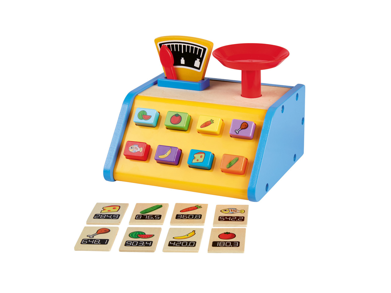 Wooden Shop Till Set, Scales or Play Food Set