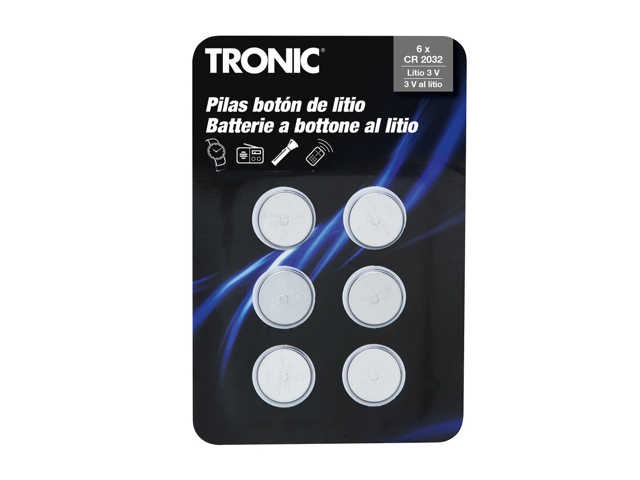 TRONIC(R) Pilhas Tipo Botão