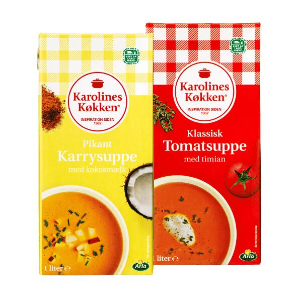 Tomat- eller karrysuppe