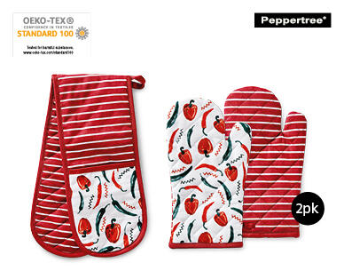 Double Oven Glove or Oven Mitt 2 Pack