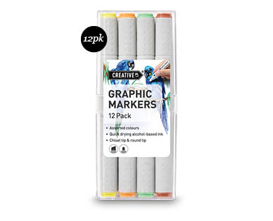 Graphic Ink Markers 12pk