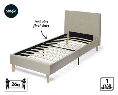 Fabric Bed Frame – Single