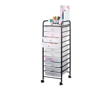 Easy Home 10-Drawer Rolling Storage Cart