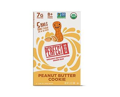 Perfect Kids Chocolate Chip or Peanut Butter Cookie Snack Bar 5-Pack