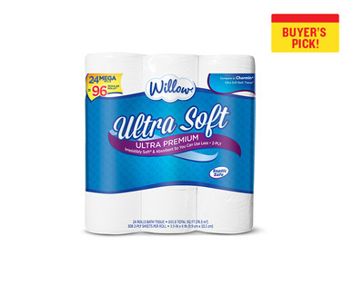 Willow Mega Roll Ultra Soft Bath Tissue