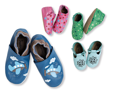 Pantofole di pelle per bebè/bambini piccoli IMPIDIMPI