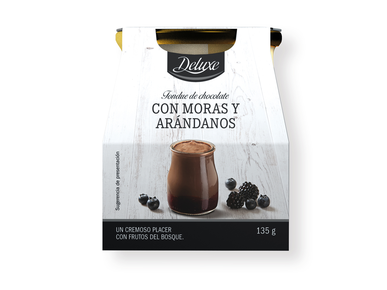 ‘Deluxe(R)' Postre de chocolate fondue