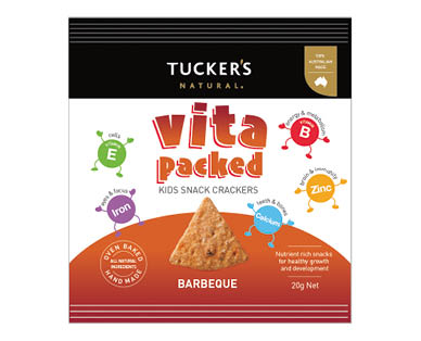 Tuckers Vita Packed Kids Crackers 5 x 20g