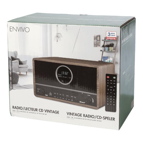 ENVIVO(R) 				Radio DAB+ avec lecteur CD