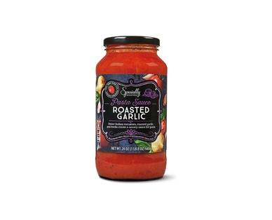 Specially Selected Arrabiatta or Roasted Garlic Imported Pasta Sauce