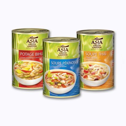 Soupe asiatique en boîte
