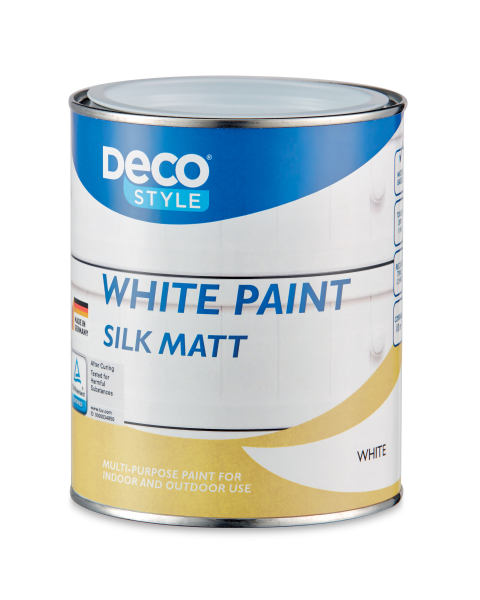 Acrylic White Silk Matt Paint 1L
