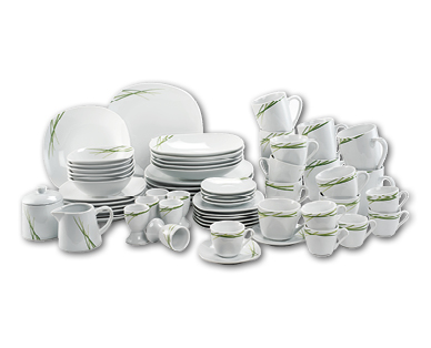 Lot de vaisselle en porcelaine, 62 pièces CROFTON(R)