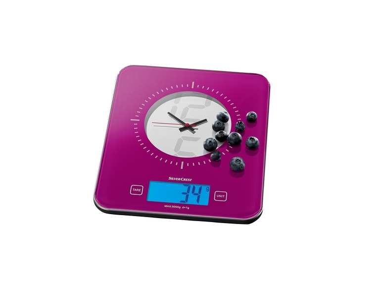 Kitchen Scale with Built-In Clock