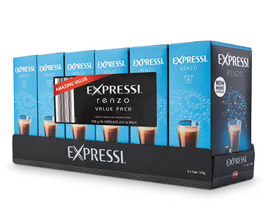 Expressi Coffee Capsule Value Packs 6 x 16pk