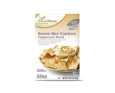 SimplyNature Brown Rice Square Crackers