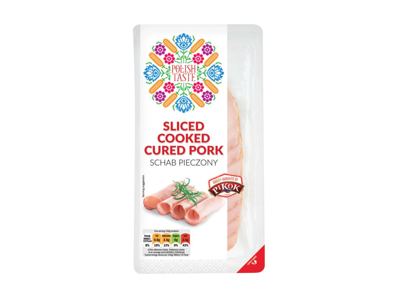 Sliced Cooked Cured Pork
