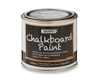 Jumbo Chalk 50pk, Chalkboard Paint 250ml or Chalk Stencils 10pk