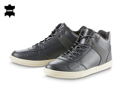 Men's Leather High Top Shoes