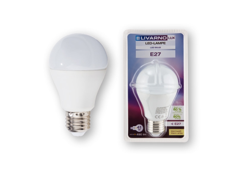 Livarno Lux(R) E27 6.6W LED Light Bulb