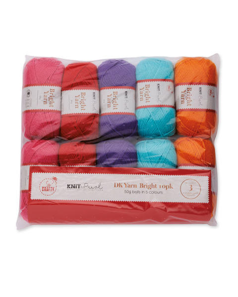 Bright Double Knit Yarn Assortment