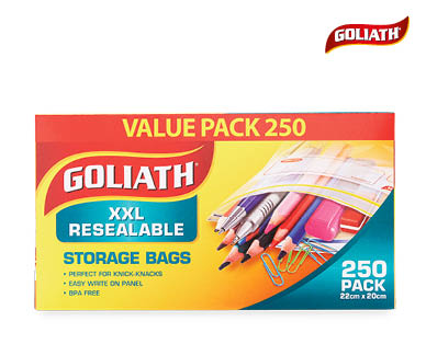 Resealable Snack Bags 350pk, Sandwich Bags 300pk or Storage Bags 250pk
