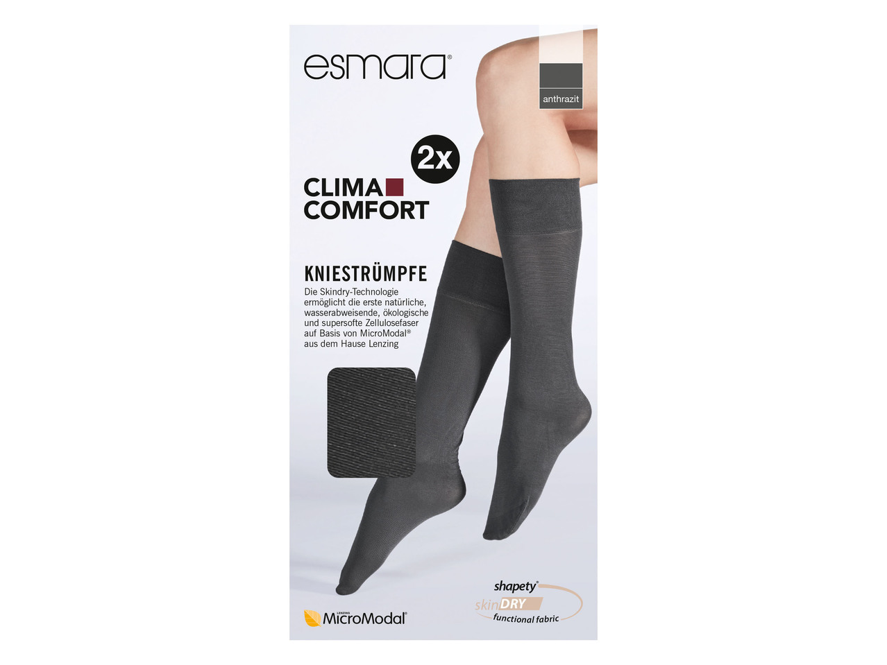 Calzamaglia, leggings o gambaletti da donna, 2 paia - Clima Comfort