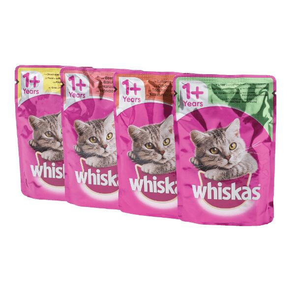 Nourriture pour chats Whiskas, 40 pcs