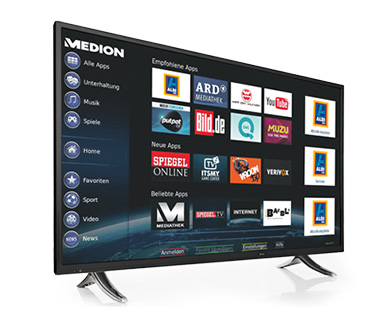 MEDION(R) LIFE(R) X17024 108 cm (42,5") Smart-TV mit LED-Backlight Technologie 