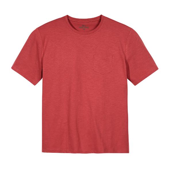 Moda XXL T-shirt męski Indygo z bawełny BIO