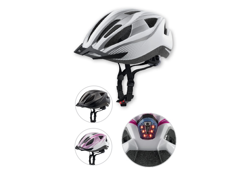 CRIVIT(R) Adult Cycling Helmet with Rear LED Light
