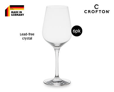 Crystal White Wine Glasses 6pk