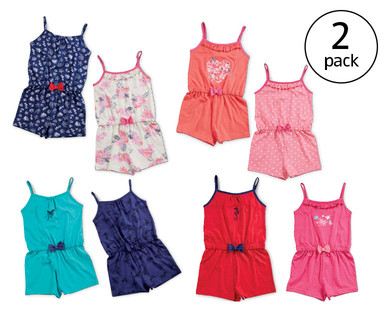 Girls' 2 Pack Playsuits