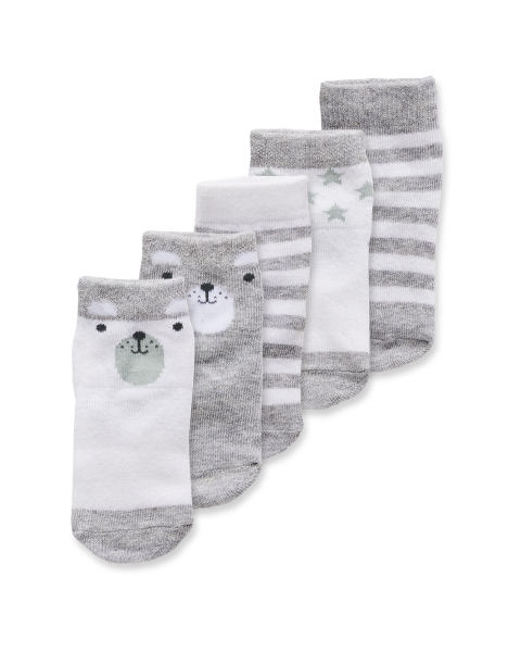 Bear Baby Socks 5 Pack