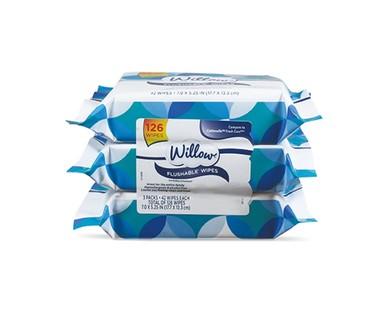 Willow Flushable Wipes