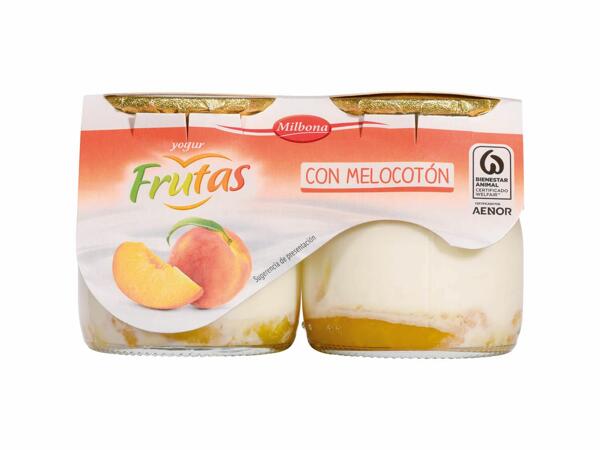 Yogur Frutas con fresa / melocotón