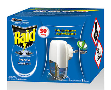 RAID Elektromos készülék szúnyogirtó folyadékkal