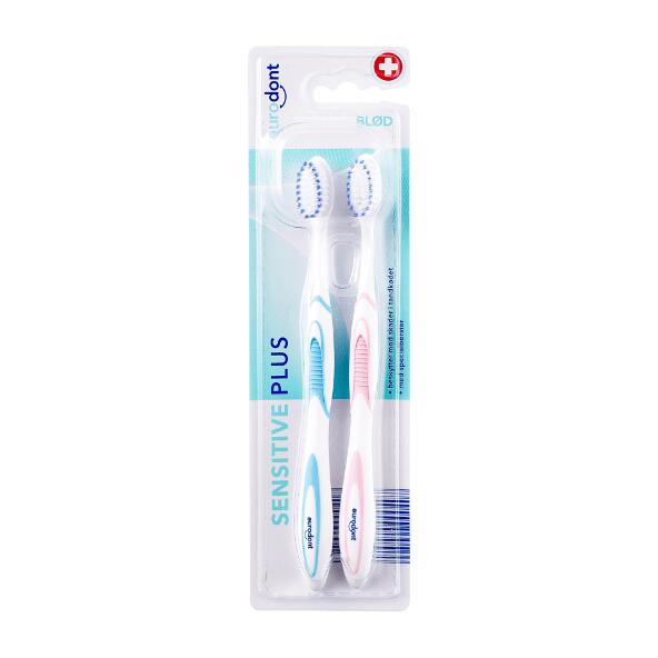 Sensitive tandbørster 2-pak