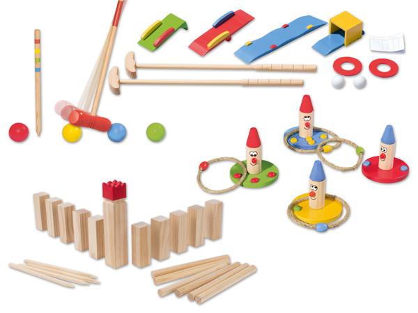 PLAYTIVE(R) Holz Spiele-Sortiment