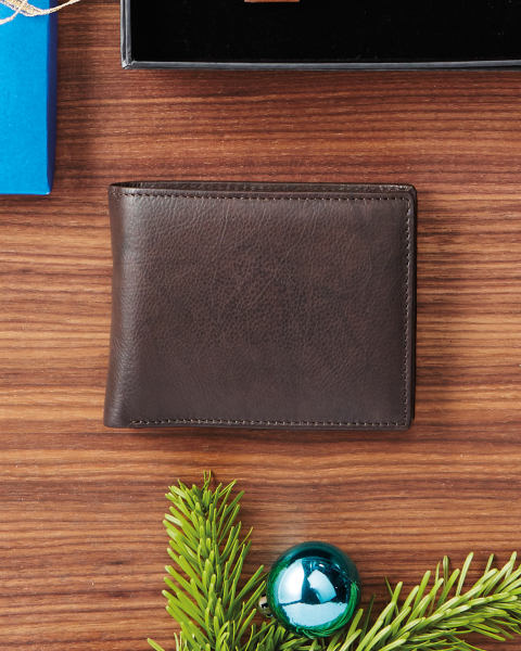 Avenue Dark Brown Leather Wallet