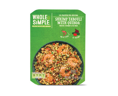 Whole & Simple Shrimp & Grains Single-Serve Meals