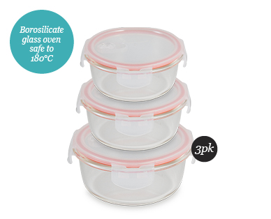 Glass Storage Containers 3pc
