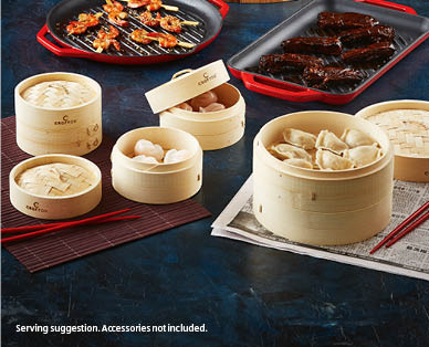 Assorted Bamboo Steamer Sets