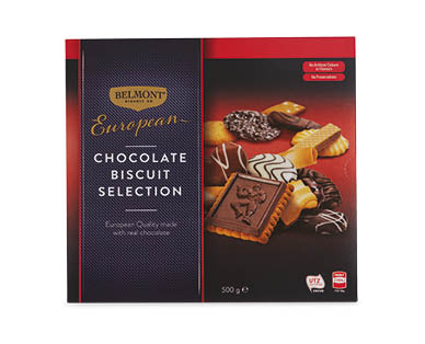 European Chocolate Biscuit Selection Box 500g