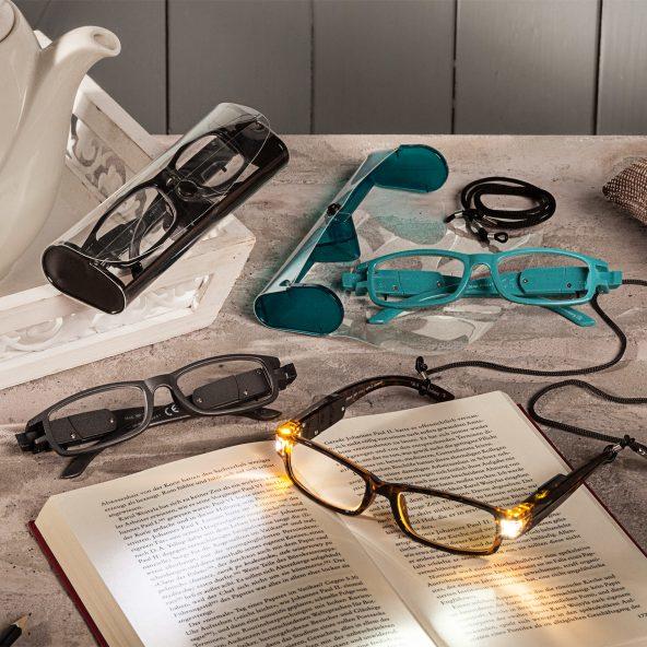 Læsebriller med integreret LED-lys