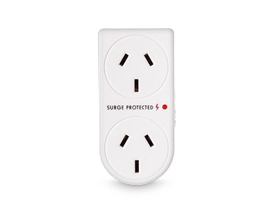 Double Adaptor with Surge Protection