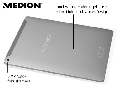 MEDION(R) Tablet-PC 24,6 cm (9,7") MEDION(R) LIFETAB(R) P9702